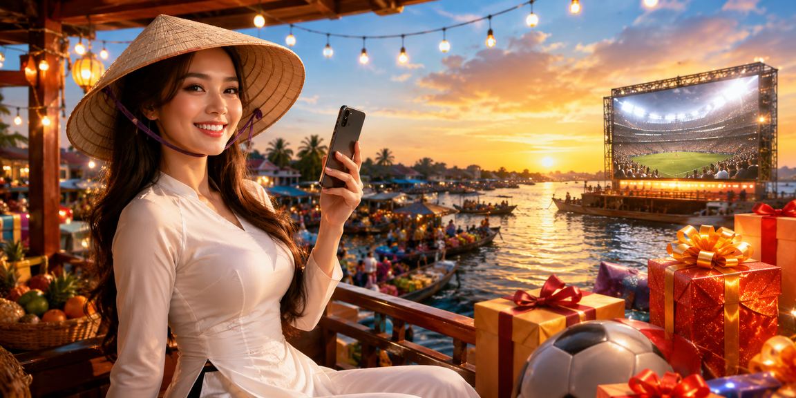 Người chơi tại đồng bằng sông Cửu Long tham gia cược thể thao online trên điện thoại